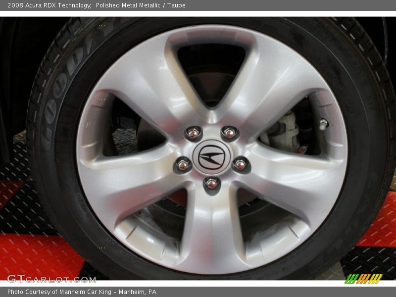 Polished Metal Metallic / Taupe 2008 Acura RDX Technology