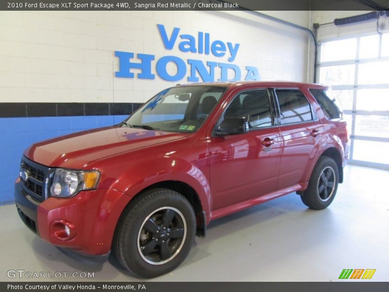Sangria Red Metallic / Charcoal Black 2010 Ford Escape XLT Sport Package 4WD