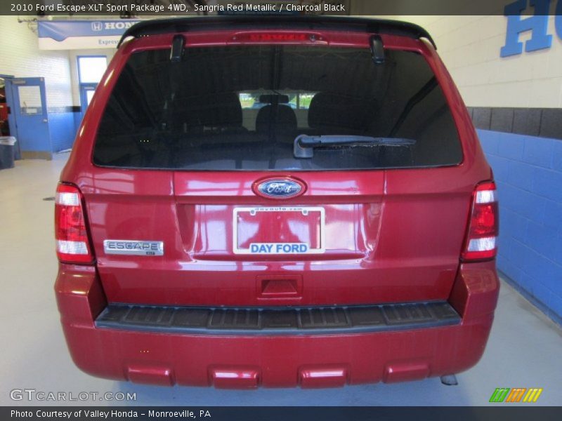 Sangria Red Metallic / Charcoal Black 2010 Ford Escape XLT Sport Package 4WD