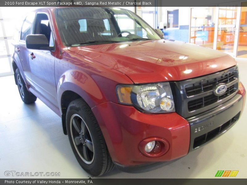 Sangria Red Metallic / Charcoal Black 2010 Ford Escape XLT Sport Package 4WD