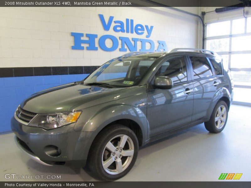 Manitoba Green Metallic / Black 2008 Mitsubishi Outlander XLS 4WD