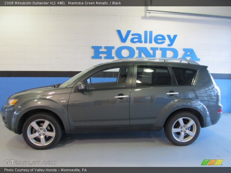 Manitoba Green Metallic / Black 2008 Mitsubishi Outlander XLS 4WD