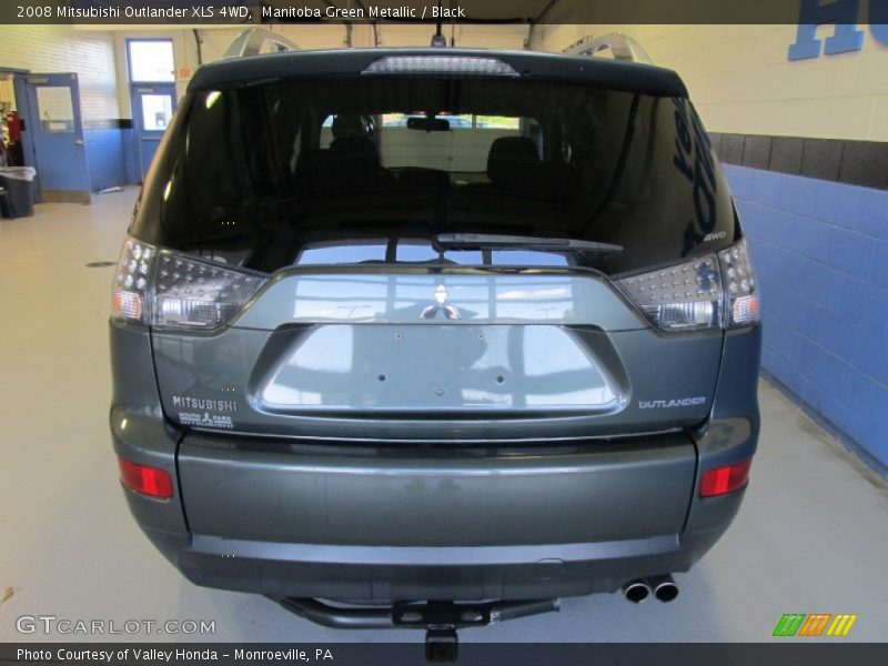 Manitoba Green Metallic / Black 2008 Mitsubishi Outlander XLS 4WD