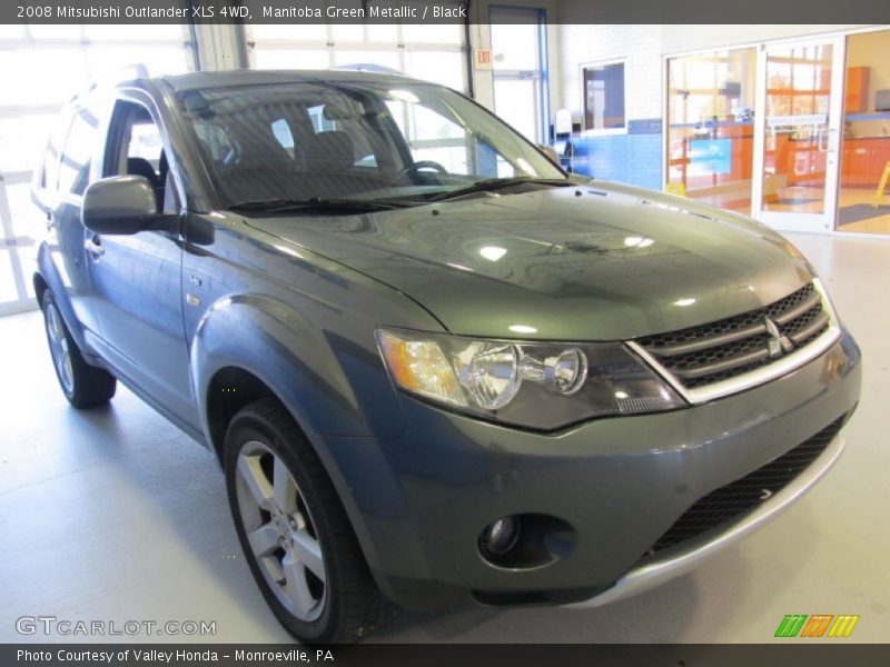 Manitoba Green Metallic / Black 2008 Mitsubishi Outlander XLS 4WD