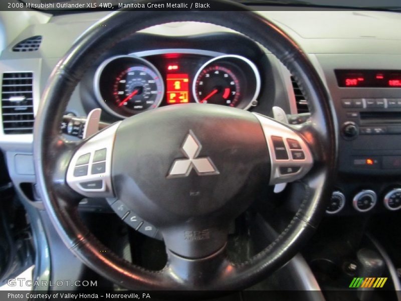 Manitoba Green Metallic / Black 2008 Mitsubishi Outlander XLS 4WD