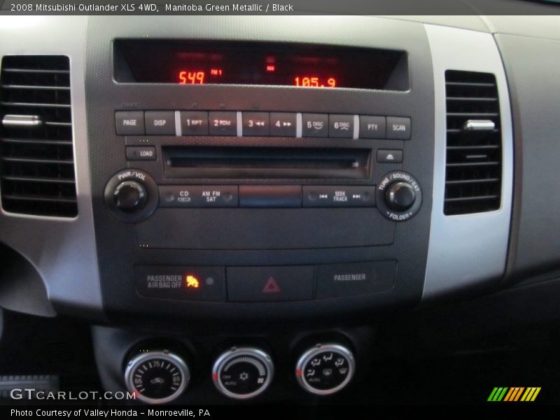 Manitoba Green Metallic / Black 2008 Mitsubishi Outlander XLS 4WD