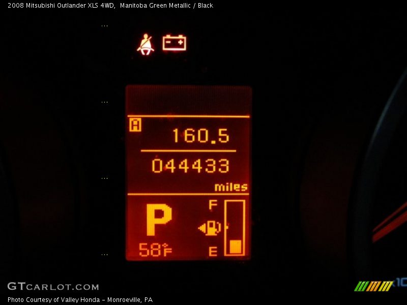 Manitoba Green Metallic / Black 2008 Mitsubishi Outlander XLS 4WD