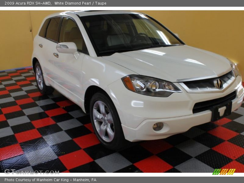 White Diamond Pearl / Taupe 2009 Acura RDX SH-AWD