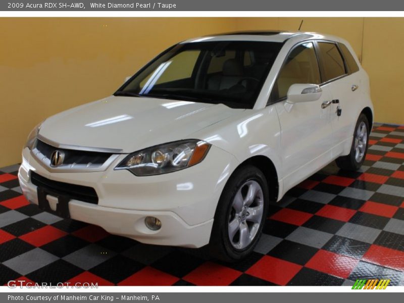 White Diamond Pearl / Taupe 2009 Acura RDX SH-AWD
