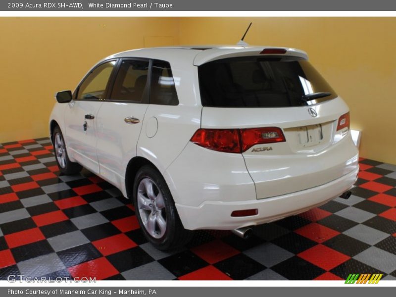 White Diamond Pearl / Taupe 2009 Acura RDX SH-AWD