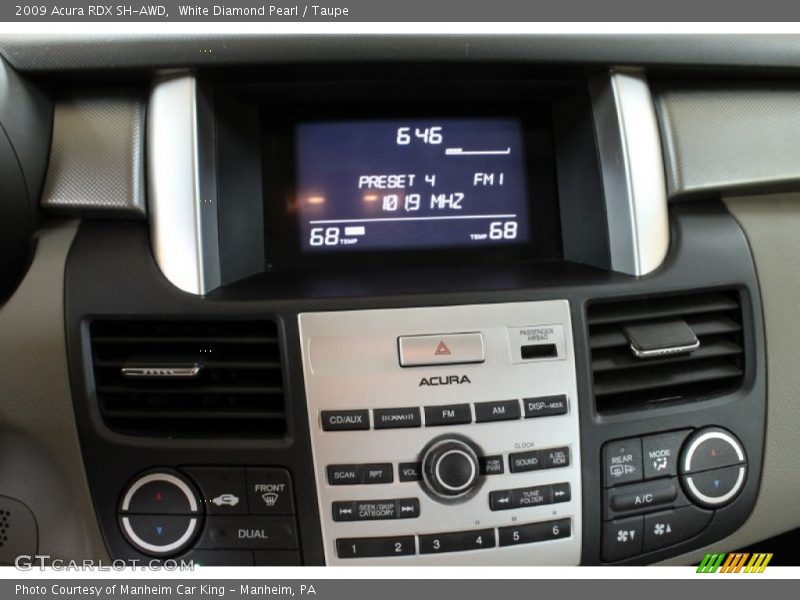 White Diamond Pearl / Taupe 2009 Acura RDX SH-AWD