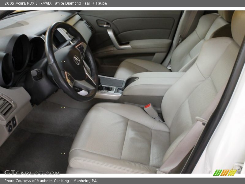 White Diamond Pearl / Taupe 2009 Acura RDX SH-AWD