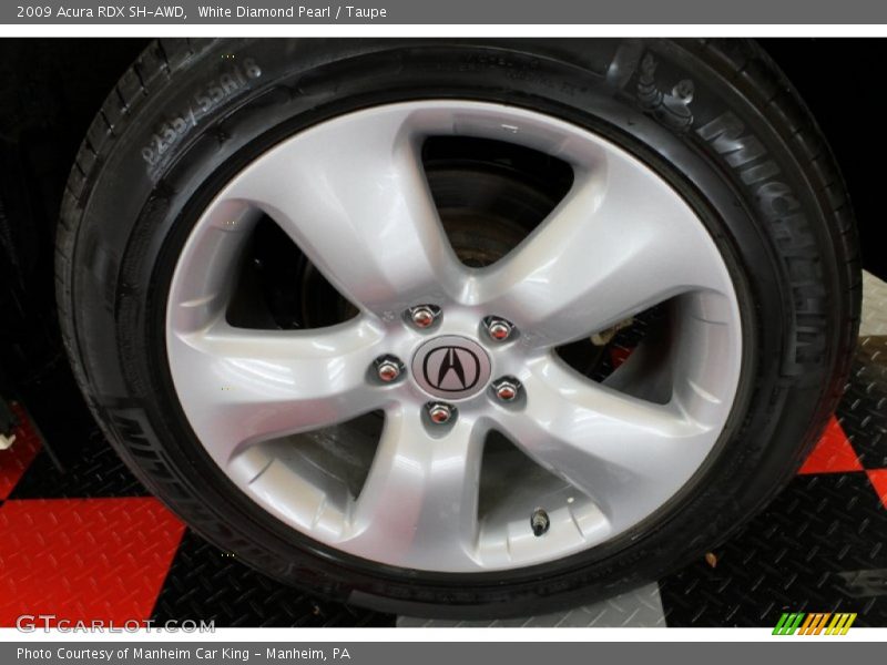 White Diamond Pearl / Taupe 2009 Acura RDX SH-AWD