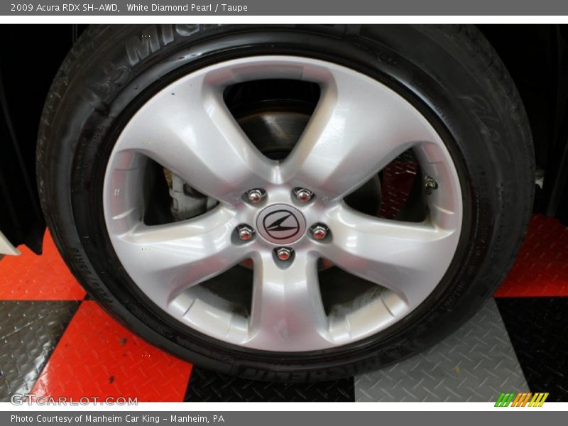 White Diamond Pearl / Taupe 2009 Acura RDX SH-AWD