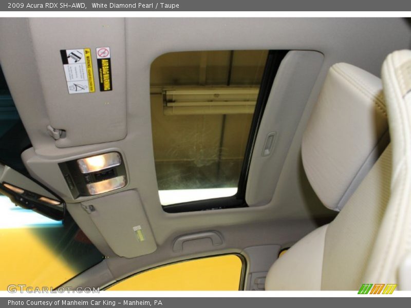 White Diamond Pearl / Taupe 2009 Acura RDX SH-AWD