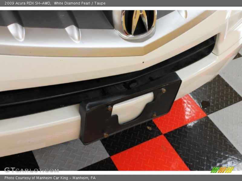 White Diamond Pearl / Taupe 2009 Acura RDX SH-AWD