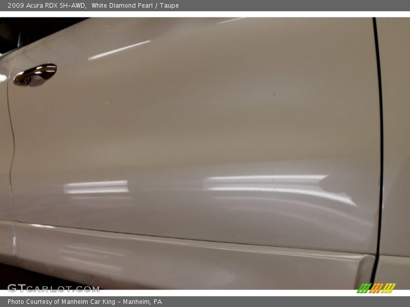 White Diamond Pearl / Taupe 2009 Acura RDX SH-AWD