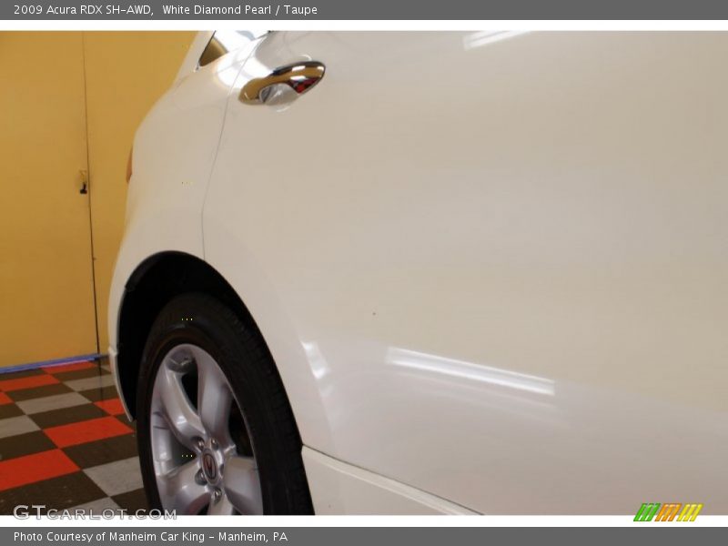 White Diamond Pearl / Taupe 2009 Acura RDX SH-AWD