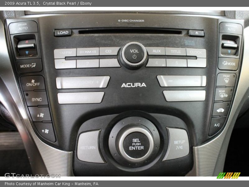 Crystal Black Pearl / Ebony 2009 Acura TL 3.5
