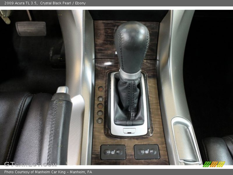 Crystal Black Pearl / Ebony 2009 Acura TL 3.5