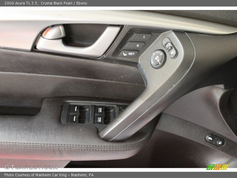 Crystal Black Pearl / Ebony 2009 Acura TL 3.5