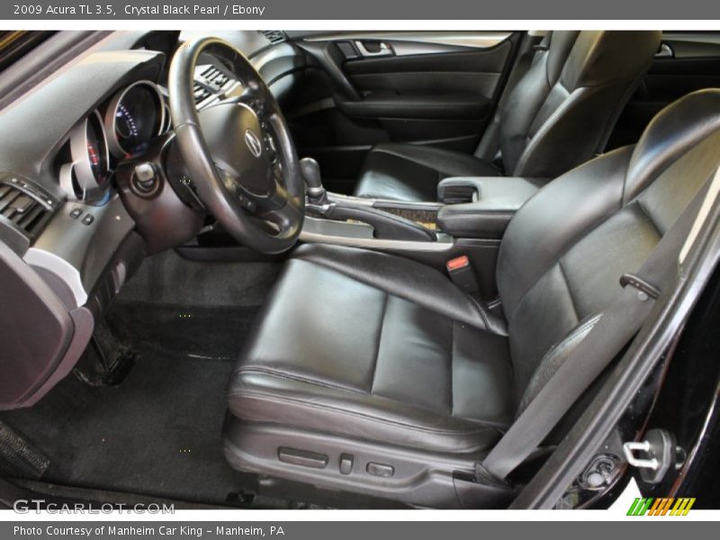 Crystal Black Pearl / Ebony 2009 Acura TL 3.5