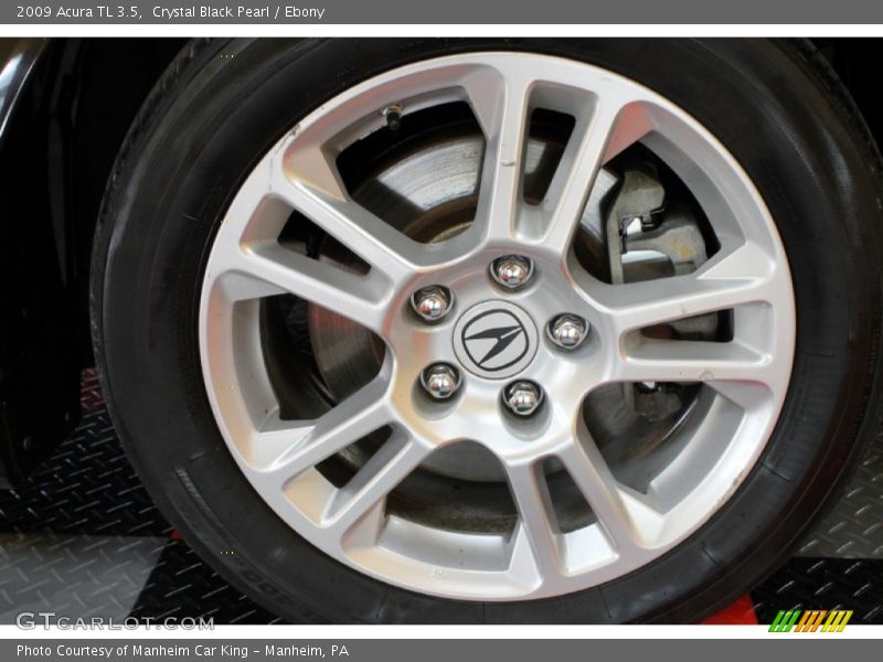 Crystal Black Pearl / Ebony 2009 Acura TL 3.5