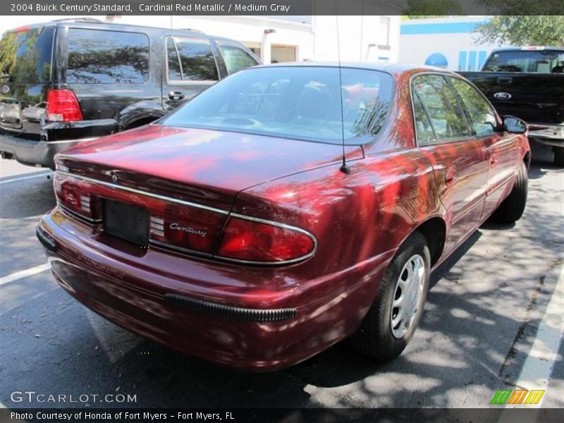 Cardinal Red Metallic / Medium Gray 2004 Buick Century Standard