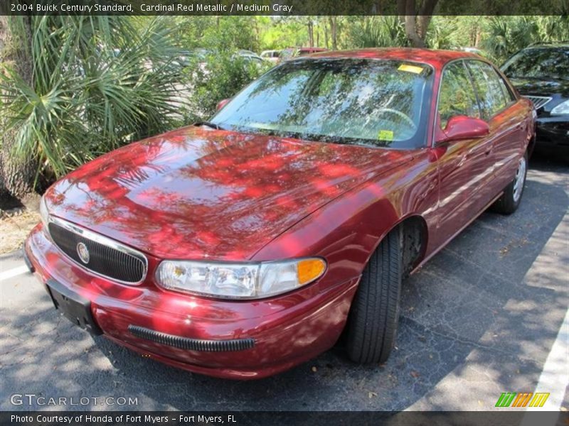 Cardinal Red Metallic / Medium Gray 2004 Buick Century Standard