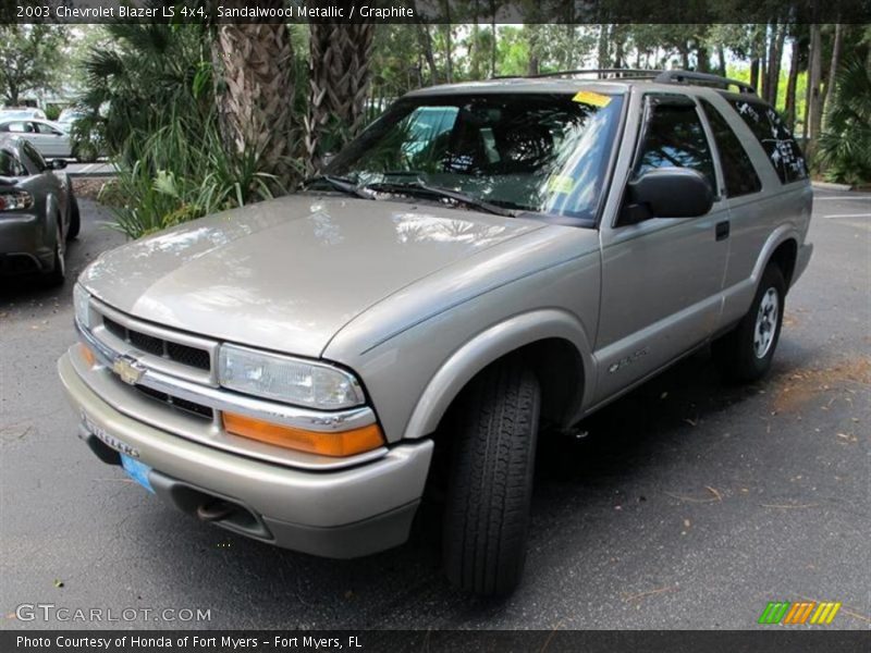 Sandalwood Metallic / Graphite 2003 Chevrolet Blazer LS 4x4