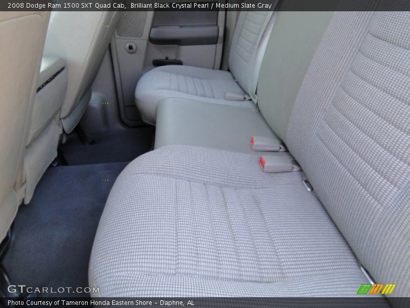 Brilliant Black Crystal Pearl / Medium Slate Gray 2008 Dodge Ram 1500 SXT Quad Cab
