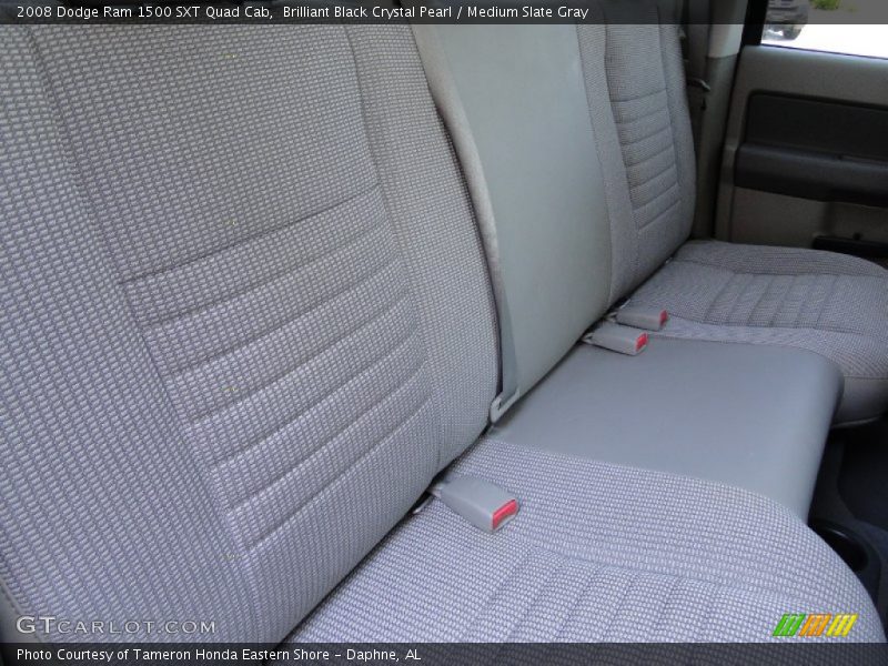 Brilliant Black Crystal Pearl / Medium Slate Gray 2008 Dodge Ram 1500 SXT Quad Cab