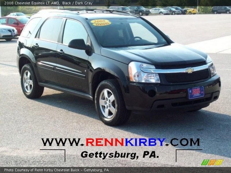 Black / Dark Gray 2008 Chevrolet Equinox LT AWD