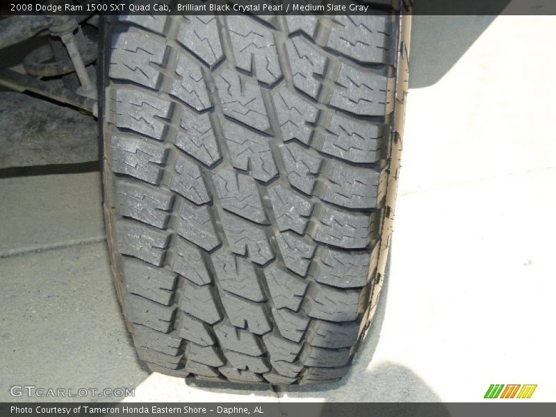 Brilliant Black Crystal Pearl / Medium Slate Gray 2008 Dodge Ram 1500 SXT Quad Cab