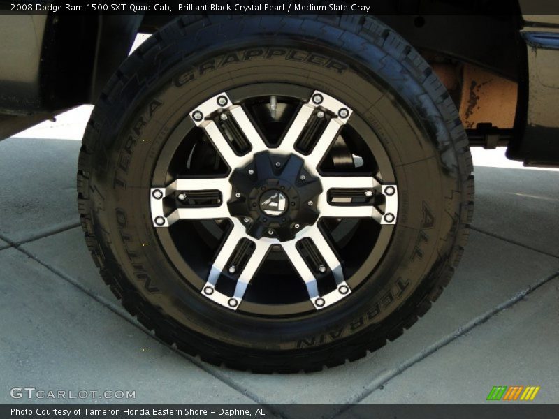 Brilliant Black Crystal Pearl / Medium Slate Gray 2008 Dodge Ram 1500 SXT Quad Cab