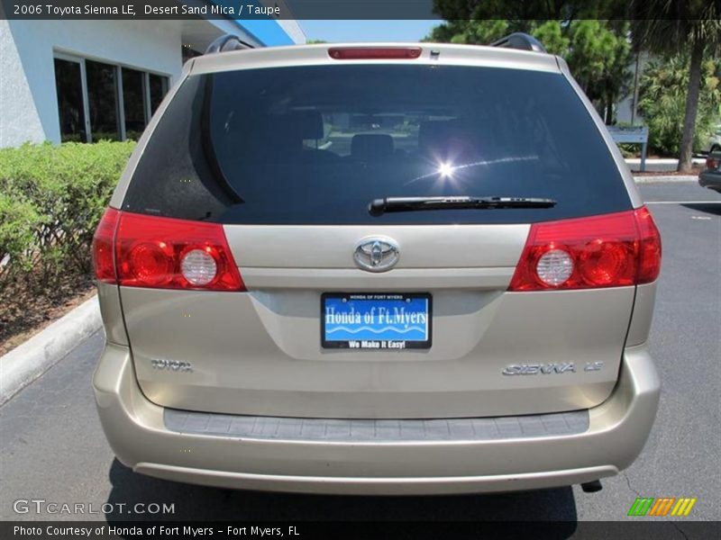 Desert Sand Mica / Taupe 2006 Toyota Sienna LE