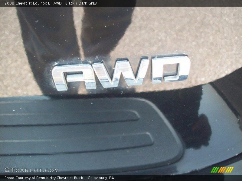 Black / Dark Gray 2008 Chevrolet Equinox LT AWD