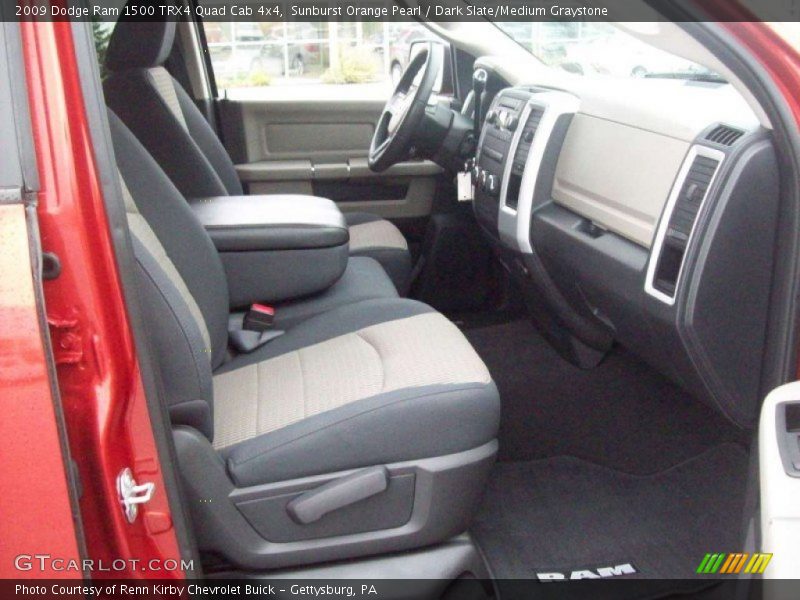 Sunburst Orange Pearl / Dark Slate/Medium Graystone 2009 Dodge Ram 1500 TRX4 Quad Cab 4x4