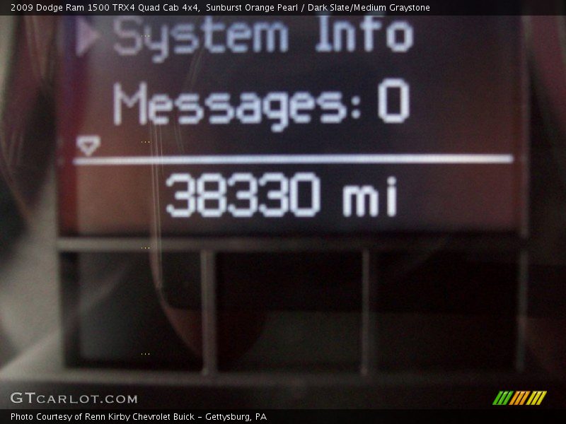 Sunburst Orange Pearl / Dark Slate/Medium Graystone 2009 Dodge Ram 1500 TRX4 Quad Cab 4x4