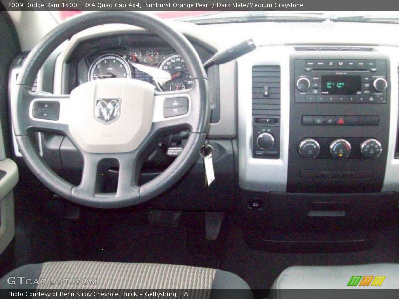 Sunburst Orange Pearl / Dark Slate/Medium Graystone 2009 Dodge Ram 1500 TRX4 Quad Cab 4x4