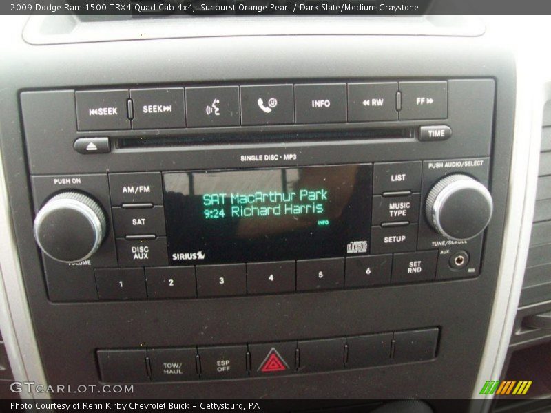 Sunburst Orange Pearl / Dark Slate/Medium Graystone 2009 Dodge Ram 1500 TRX4 Quad Cab 4x4