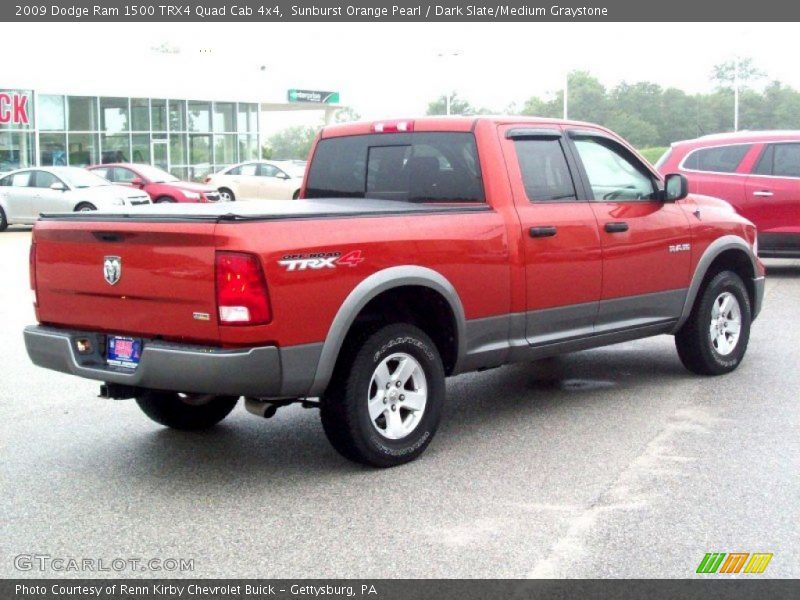 Sunburst Orange Pearl / Dark Slate/Medium Graystone 2009 Dodge Ram 1500 TRX4 Quad Cab 4x4