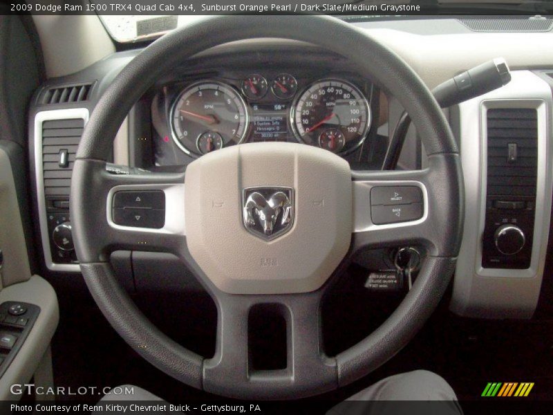 Sunburst Orange Pearl / Dark Slate/Medium Graystone 2009 Dodge Ram 1500 TRX4 Quad Cab 4x4