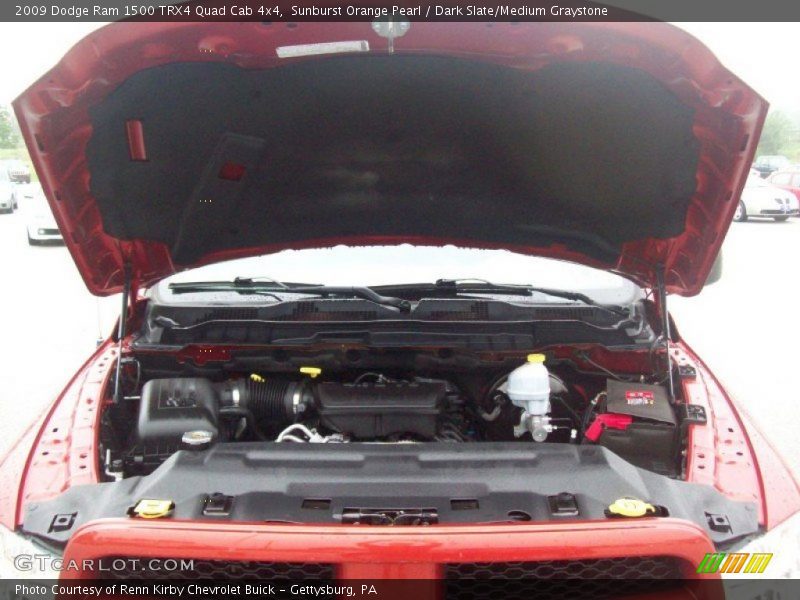 Sunburst Orange Pearl / Dark Slate/Medium Graystone 2009 Dodge Ram 1500 TRX4 Quad Cab 4x4