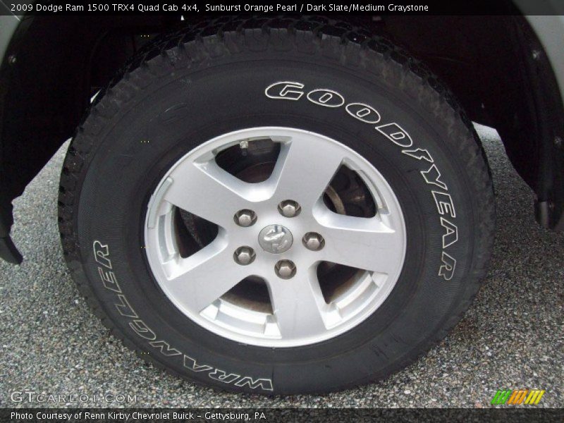 Sunburst Orange Pearl / Dark Slate/Medium Graystone 2009 Dodge Ram 1500 TRX4 Quad Cab 4x4