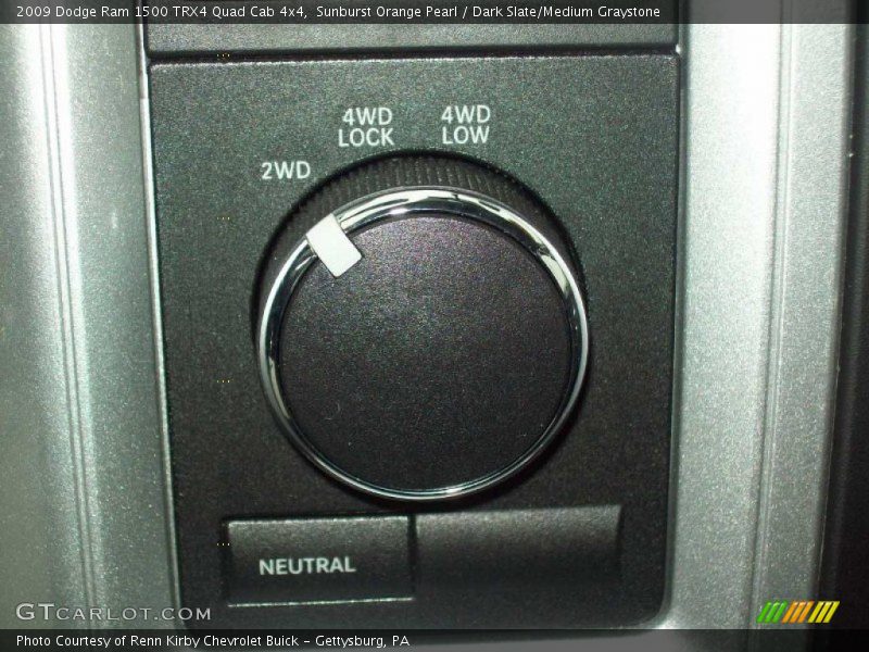 Sunburst Orange Pearl / Dark Slate/Medium Graystone 2009 Dodge Ram 1500 TRX4 Quad Cab 4x4