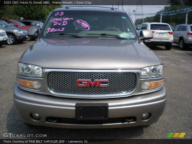 Pewter Metallic / Stone Gray 2003 GMC Yukon XL Denali AWD
