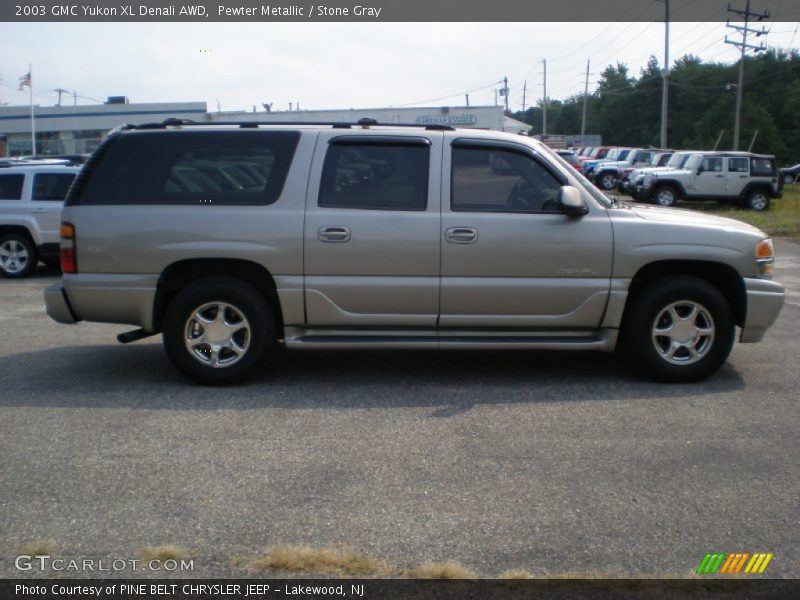 Pewter Metallic / Stone Gray 2003 GMC Yukon XL Denali AWD