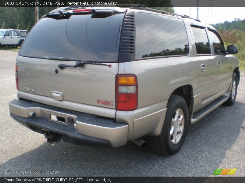 Pewter Metallic / Stone Gray 2003 GMC Yukon XL Denali AWD