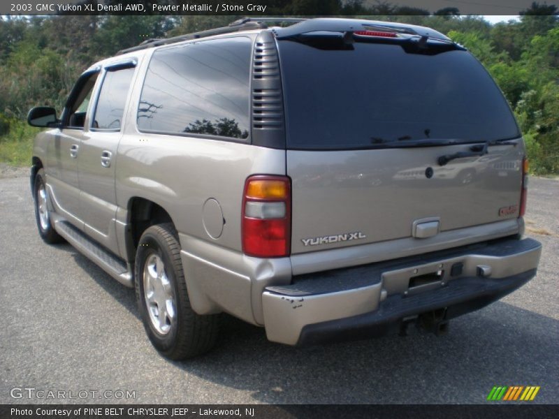 Pewter Metallic / Stone Gray 2003 GMC Yukon XL Denali AWD